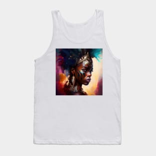 Powerful African Warrior Woman #4 Tank Top